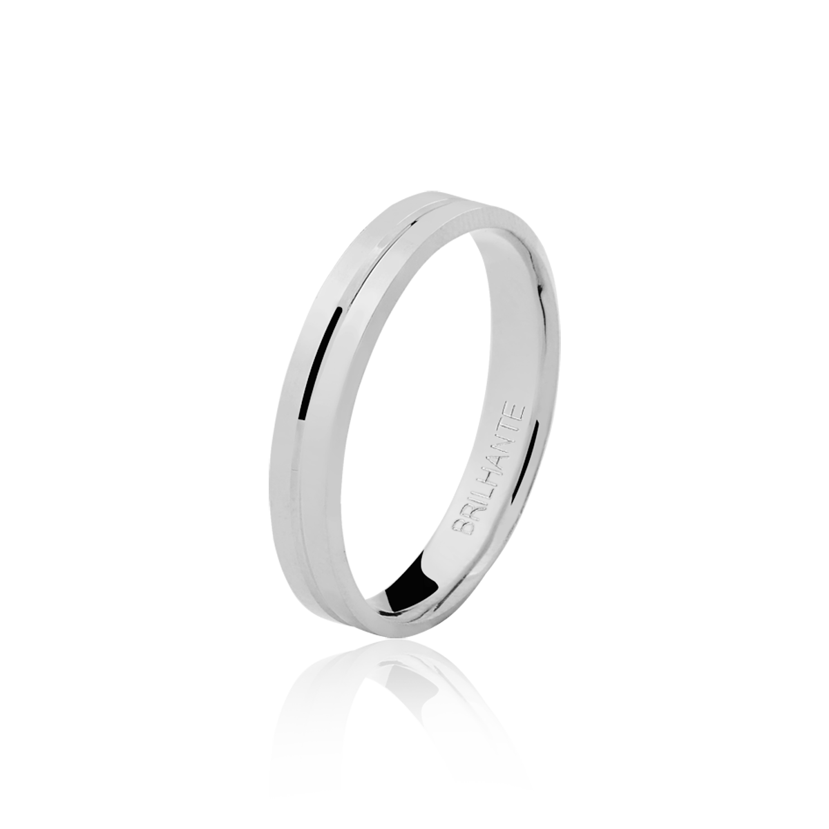 Aliança Clássica Prata DQF40