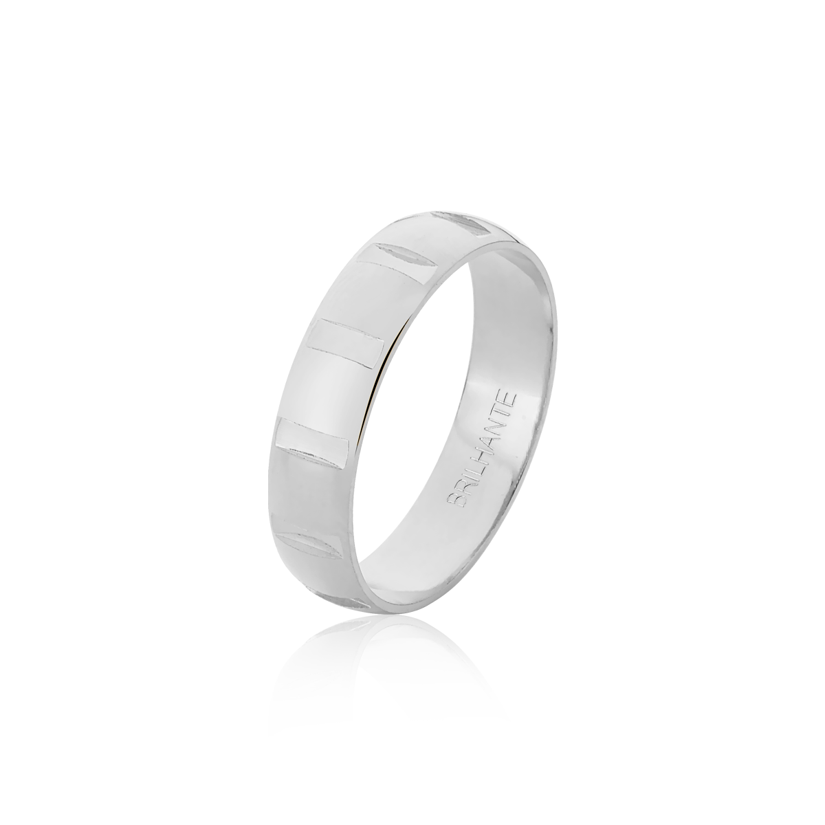 Aliança Clássica Prata MCCH 50