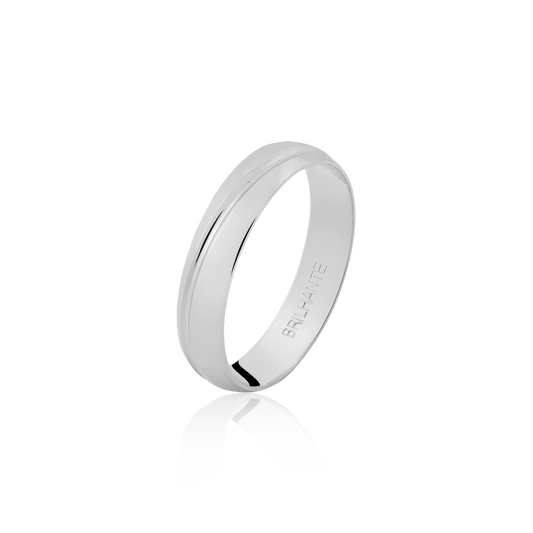 Aliança Clássica Prata MCF 40