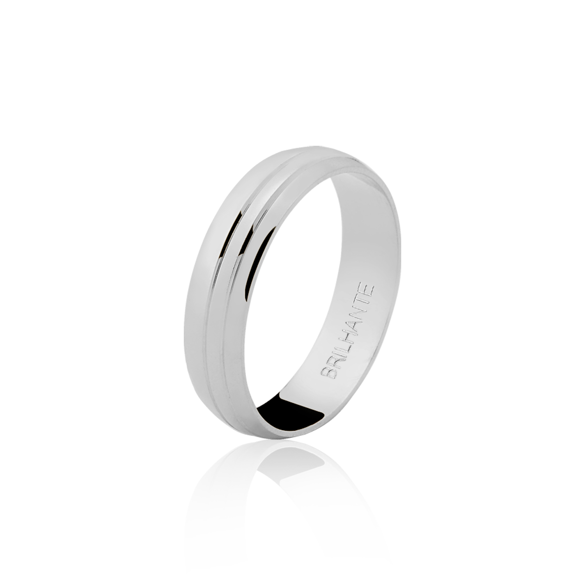 Aliança Clássica Prata MCFF 50