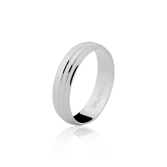 Aliança Clássica Prata MCFF 50