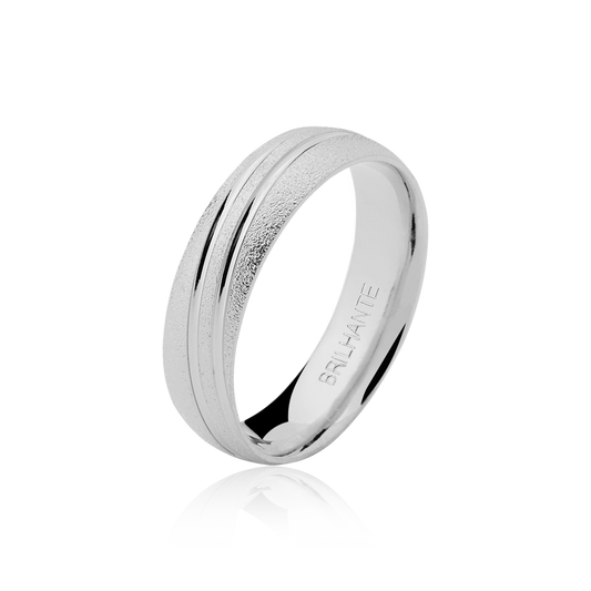 Aliança Clássica Prata MF2F 60