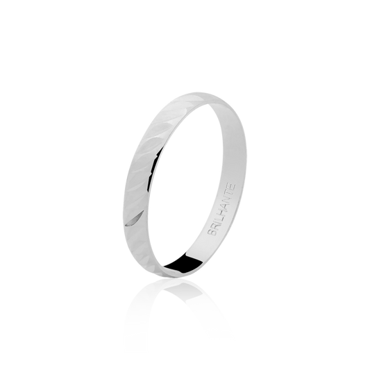 Aliança Clássica Prata MF 30