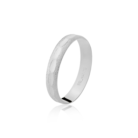 Aliança Clássica Prata MJ 40