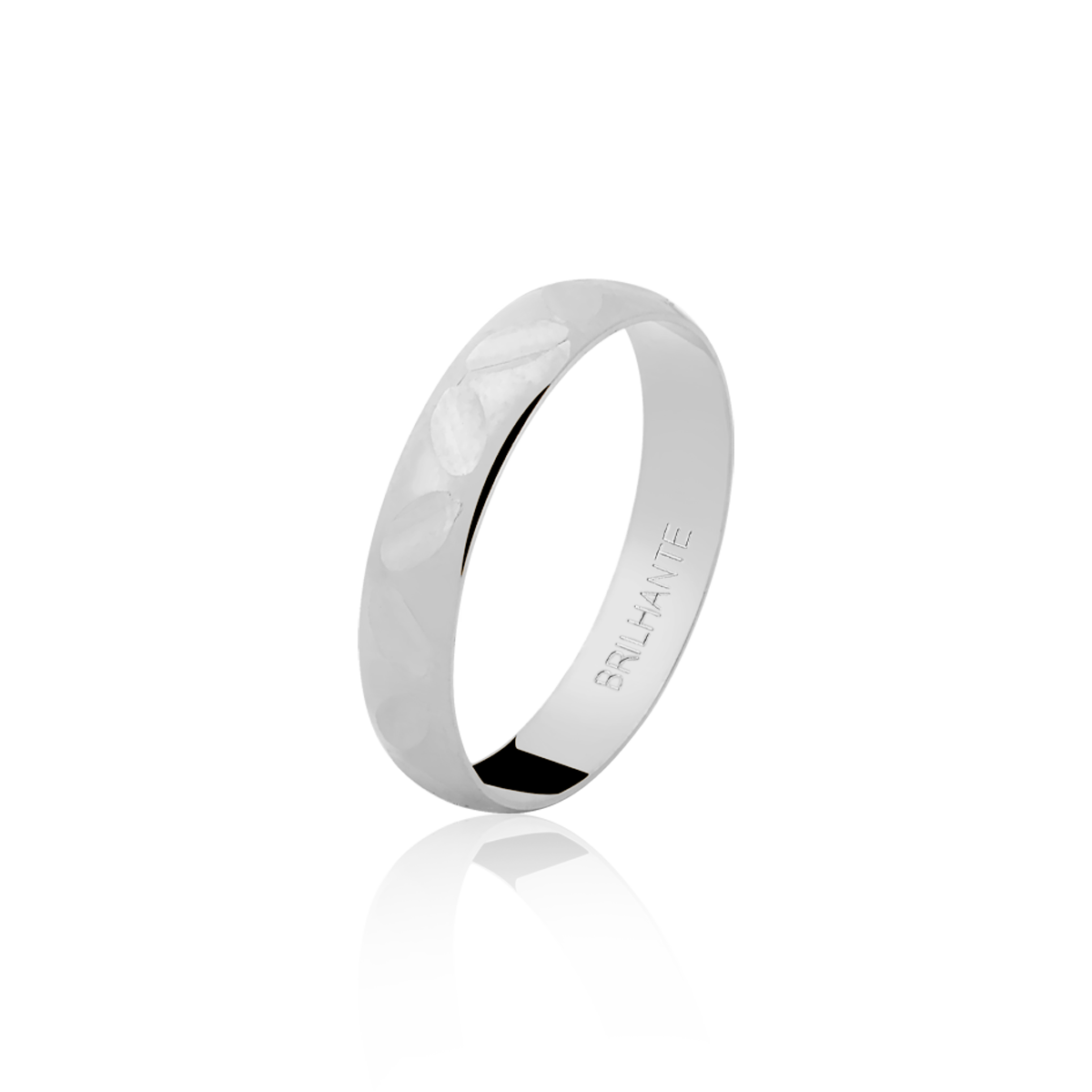 Aliança Clássica Prata MV 40