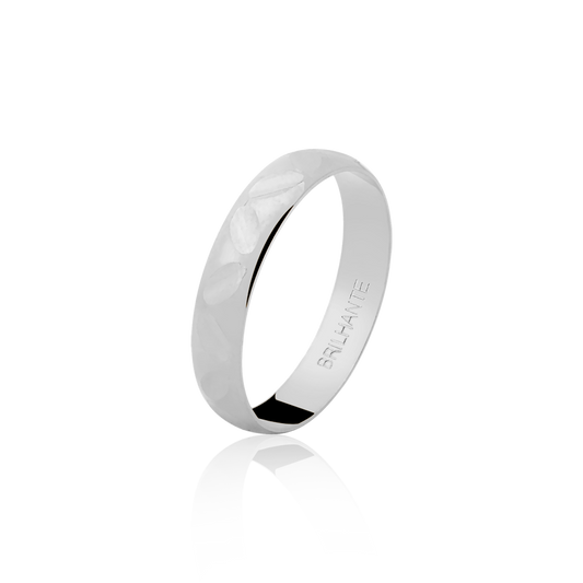 Aliança Clássica Prata MV 40