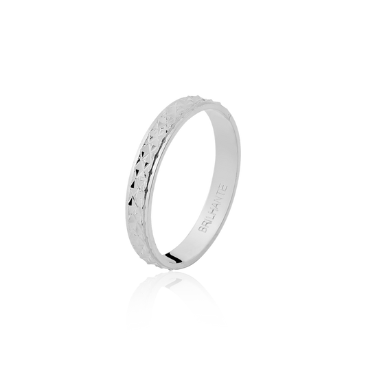 Aliança Clássica Prata QDF 30